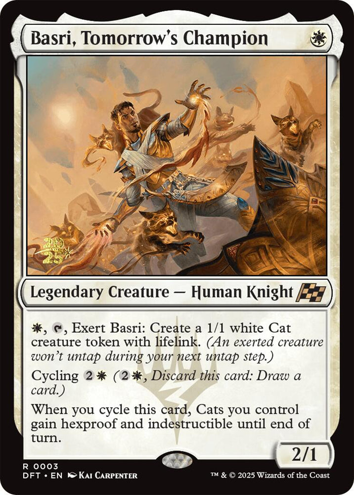 Basri, Tomorrow's Champion [Aetherdrift Prerelease Promos] Magic: The Gathering