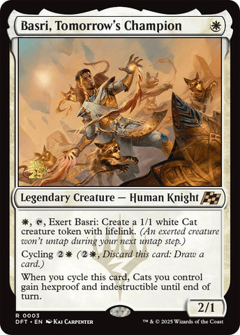 Basri, Tomorrow's Champion [Aetherdrift Prerelease Promos] Magic: The Gathering