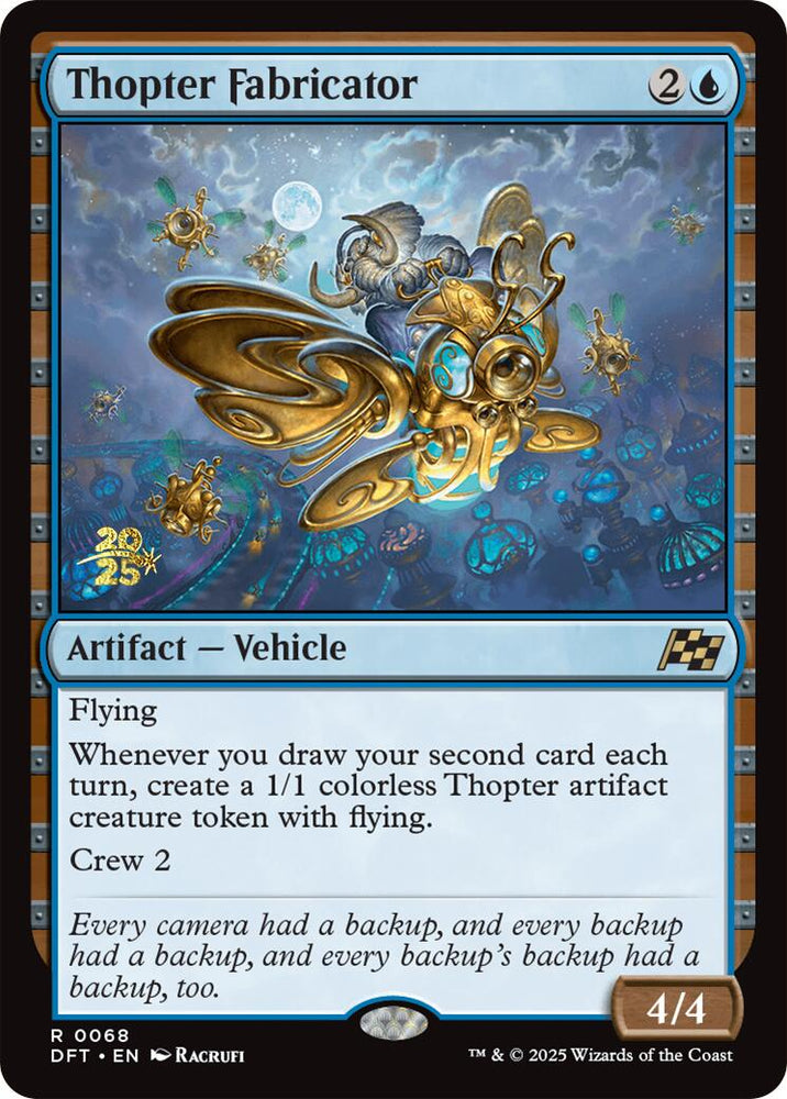 Thopter Fabricator [Aetherdrift Prerelease Promos] Magic: The Gathering