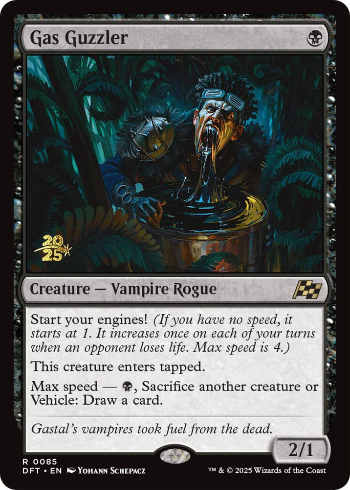 Gas Guzzler [Aetherdrift Prerelease Promos] Magic: The Gathering