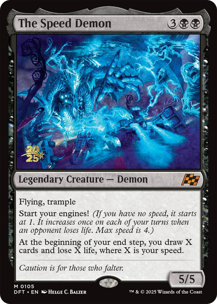 The Speed Demon [Aetherdrift Prerelease Promos] Magic: The Gathering
