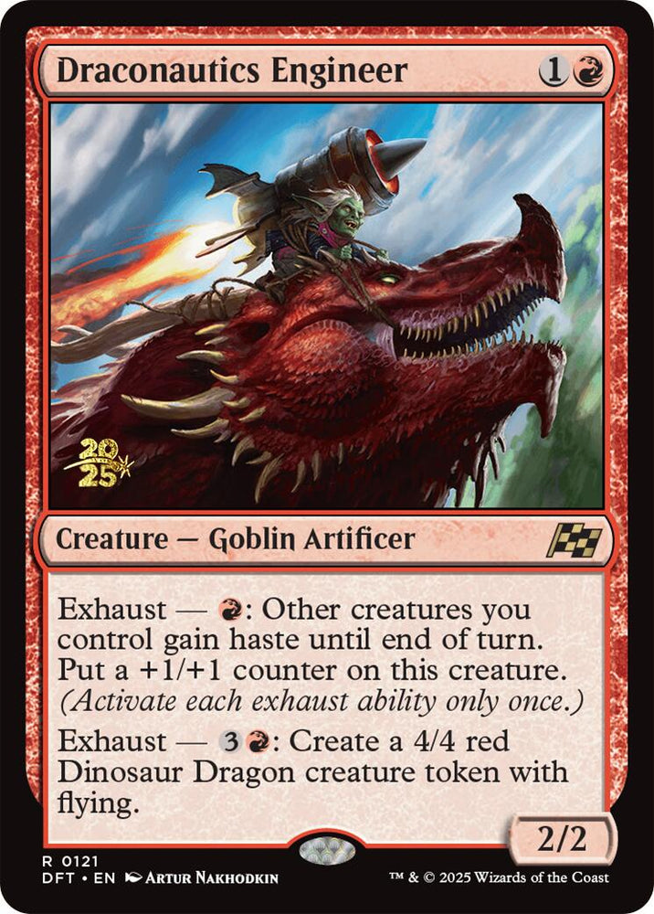 Draconautics Engineer [Aetherdrift Prerelease Promos] Magic: The Gathering
