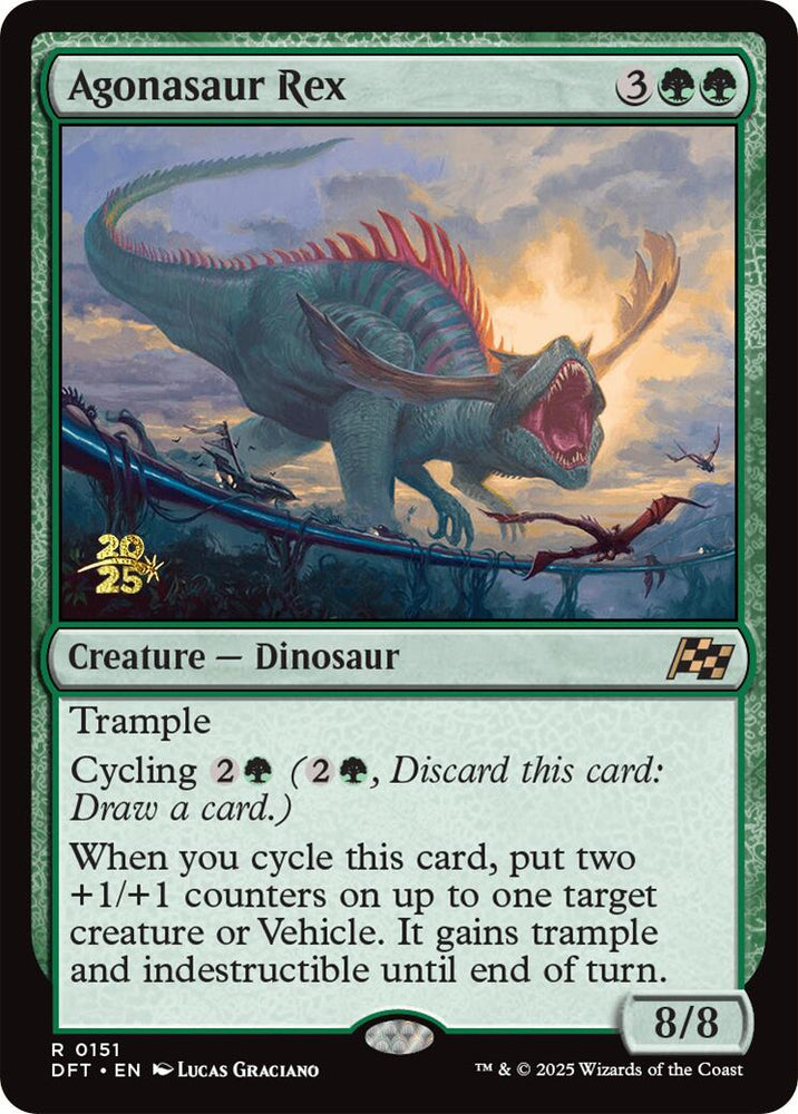 Agonasaur Rex [Aetherdrift Prerelease Promos] Magic: The Gathering