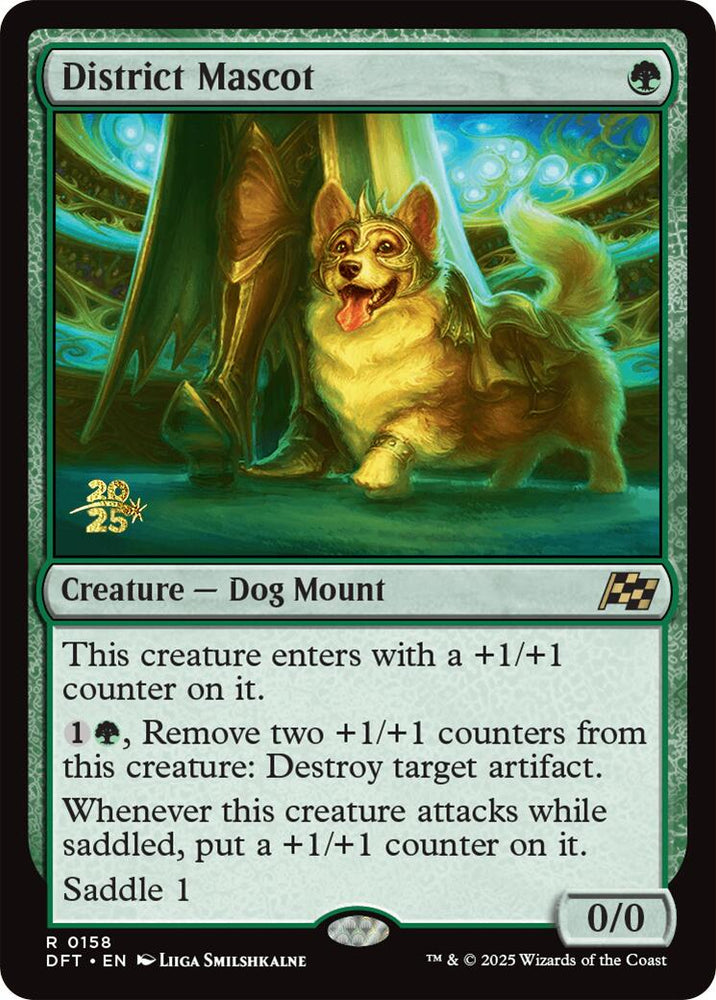 District Mascot [Aetherdrift Prerelease Promos] Magic: The Gathering
