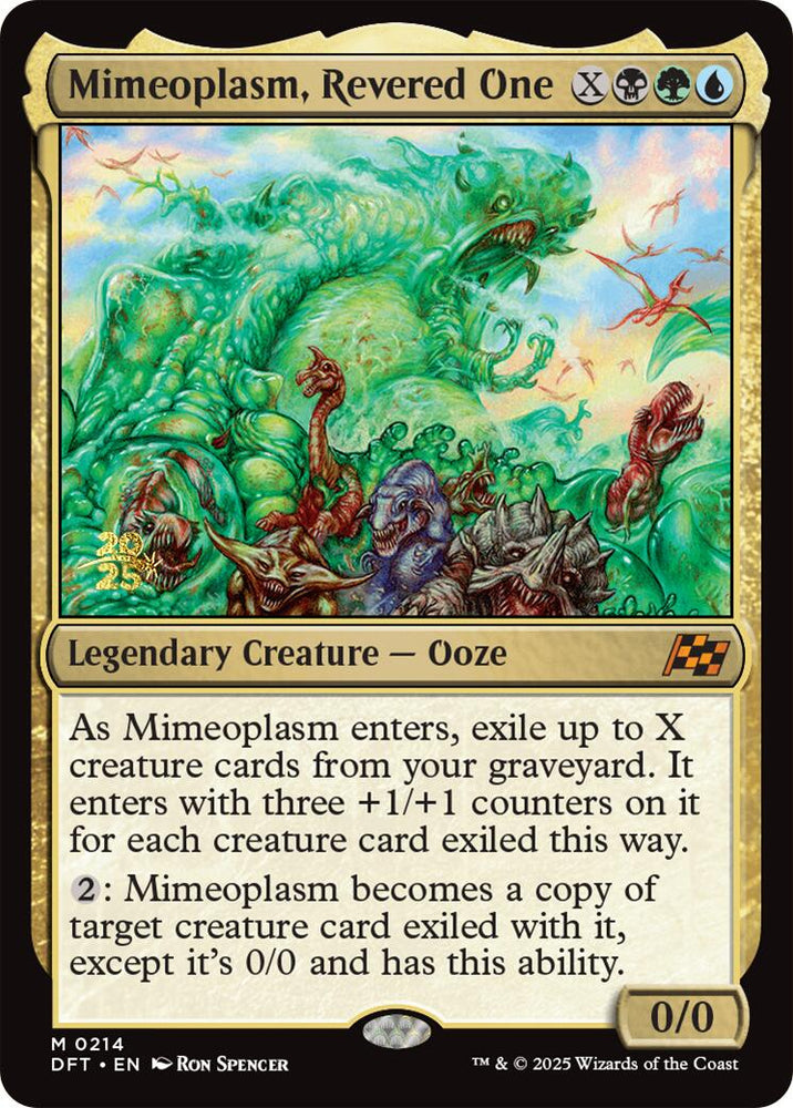 Mimeoplasm, Revered One [Aetherdrift Prerelease Promos] Magic: The Gathering