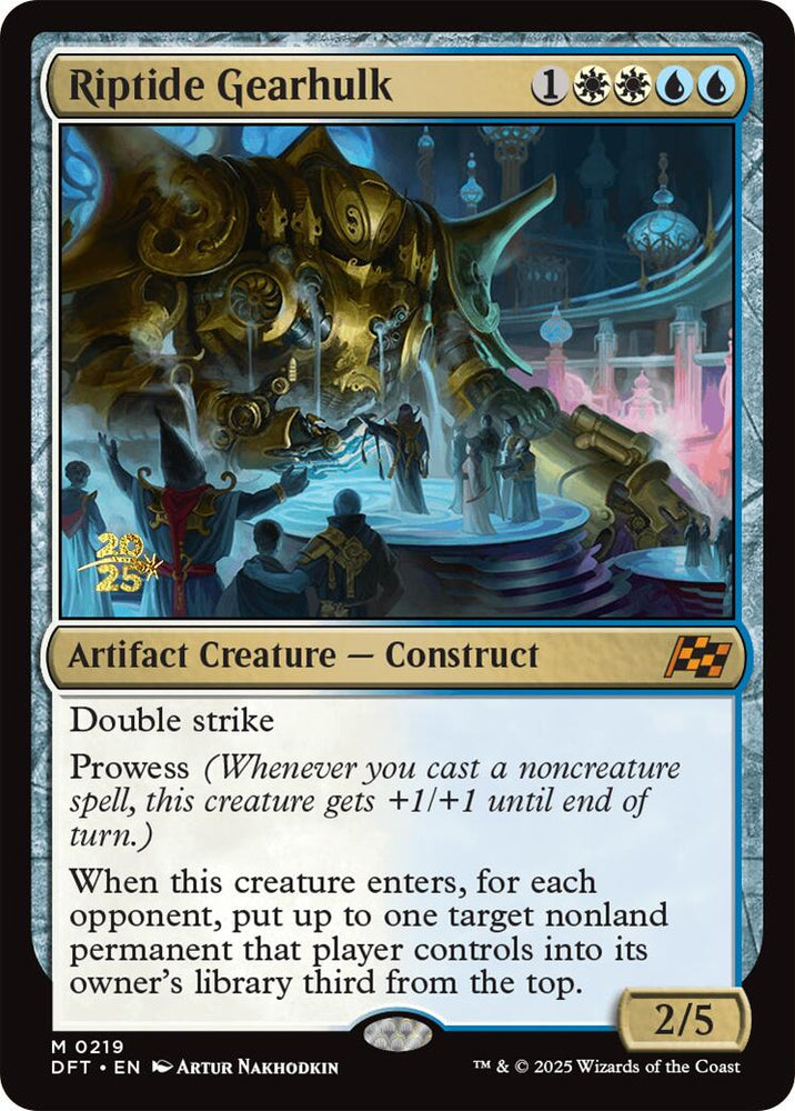 Riptide Gearhulk [Aetherdrift Prerelease Promos] Magic: The Gathering