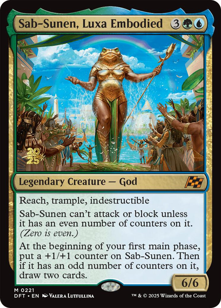 Sab-Sunen, Luxa Embodied [Aetherdrift Prerelease Promos] Magic: The Gathering