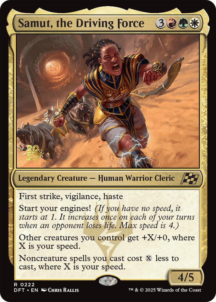 Samut, the Driving Force [Aetherdrift Prerelease Promos] Magic: The Gathering