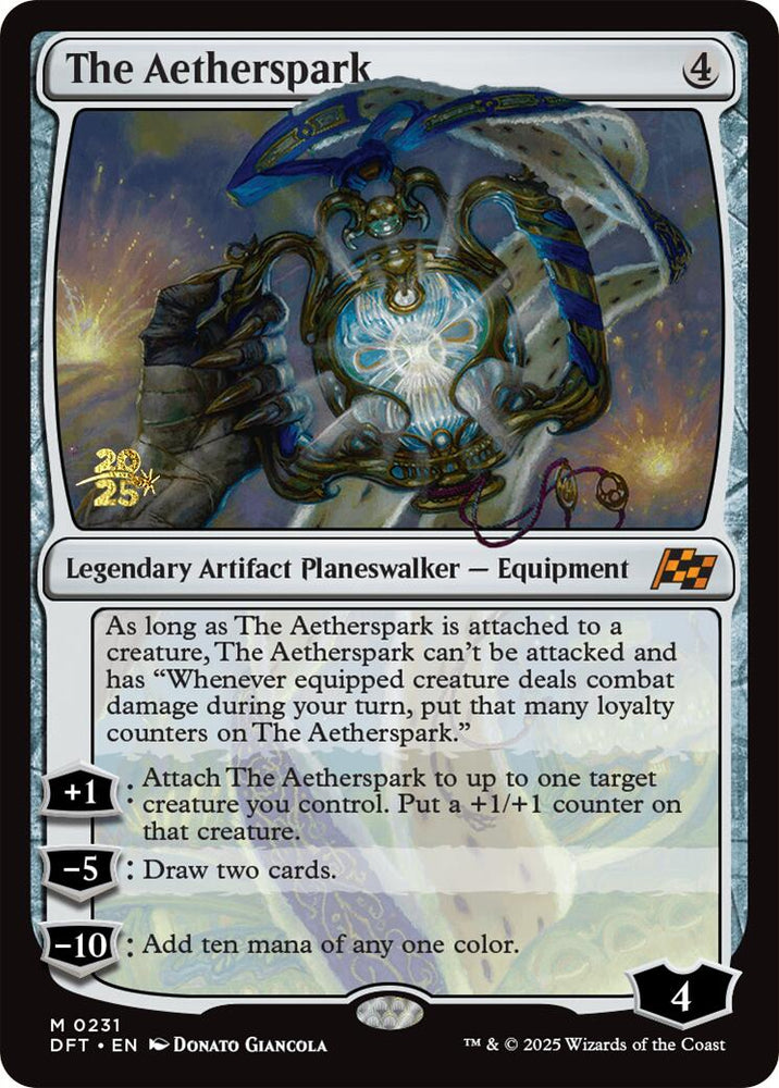 The Aetherspark [Aetherdrift Prerelease Promos] Magic: The Gathering
