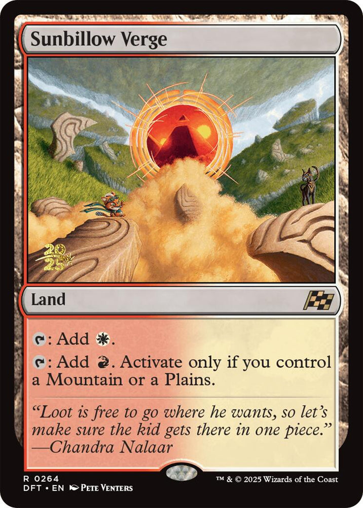 Sunbillow Verge [Aetherdrift Prerelease Promos] Magic: The Gathering