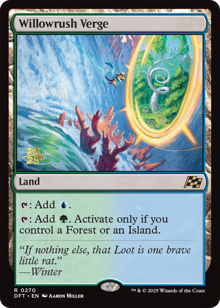 Willowrush Verge [Aetherdrift Prerelease Promos] Magic: The Gathering