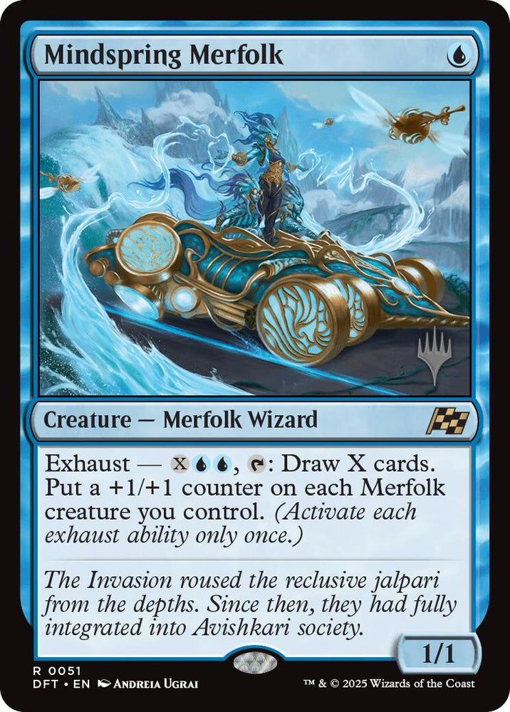 Mindspring Merfolk (Promo Pack) [Aetherdrift Promos] Magic: The Gathering