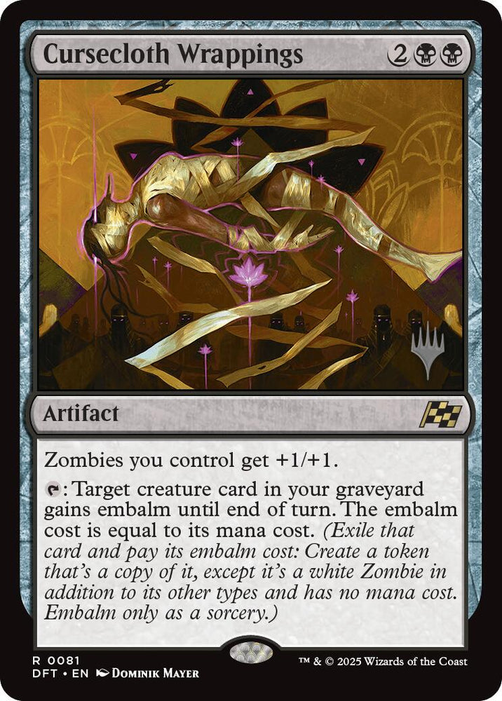 Cursecloth Wrappings (Promo Pack) [Aetherdrift Promos] Magic: The Gathering