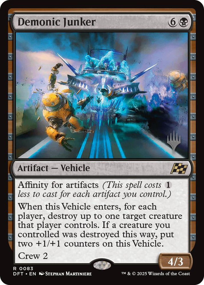 Demonic Junker (Promo Pack) [Aetherdrift Promos] Magic: The Gathering