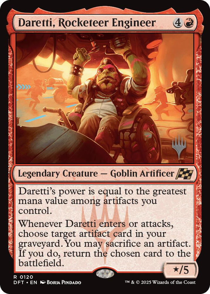 Daretti, Rocketeer Engineer (Promo Pack) [Aetherdrift Promos] Magic: The Gathering