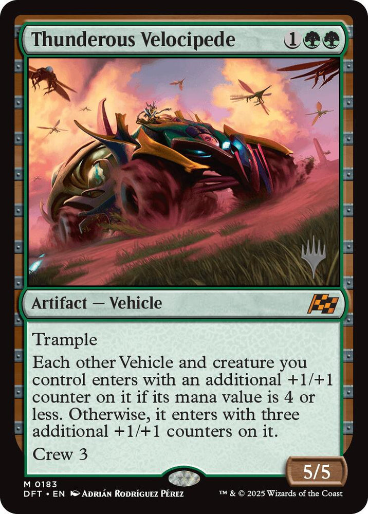 Thunderous Velocipede (Promo Pack) [Aetherdrift Promos] Magic: The Gathering