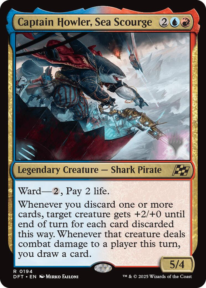 Captain Howler, Sea Scourge (Promo Pack) [Aetherdrift Promos] Magic: The Gathering