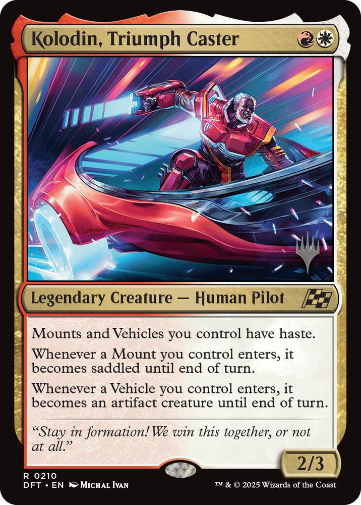 Kolodin, Triumph Caster (Promo Pack) [Aetherdrift Promos] Magic: The Gathering