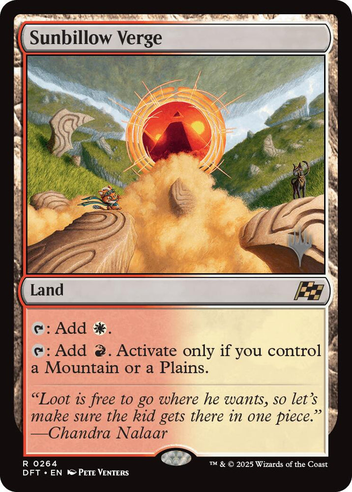 Sunbillow Verge (Promo Pack) [Aetherdrift Promos] Magic: The Gathering