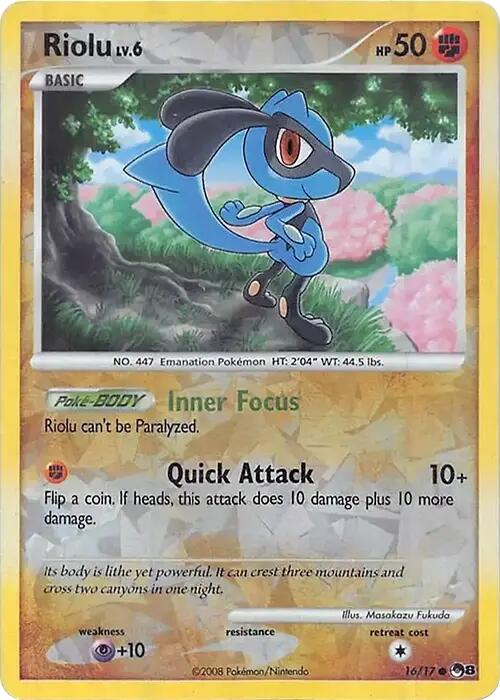 Riolu (016/017) (Cracked Ice Holo) [Miscellaneous Cards] Pokémon