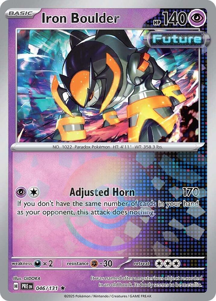 Iron Boulder (046/131) (Poke Ball Pattern) [Scarlet & Violet: Prismatic Evolutions] Pokémon