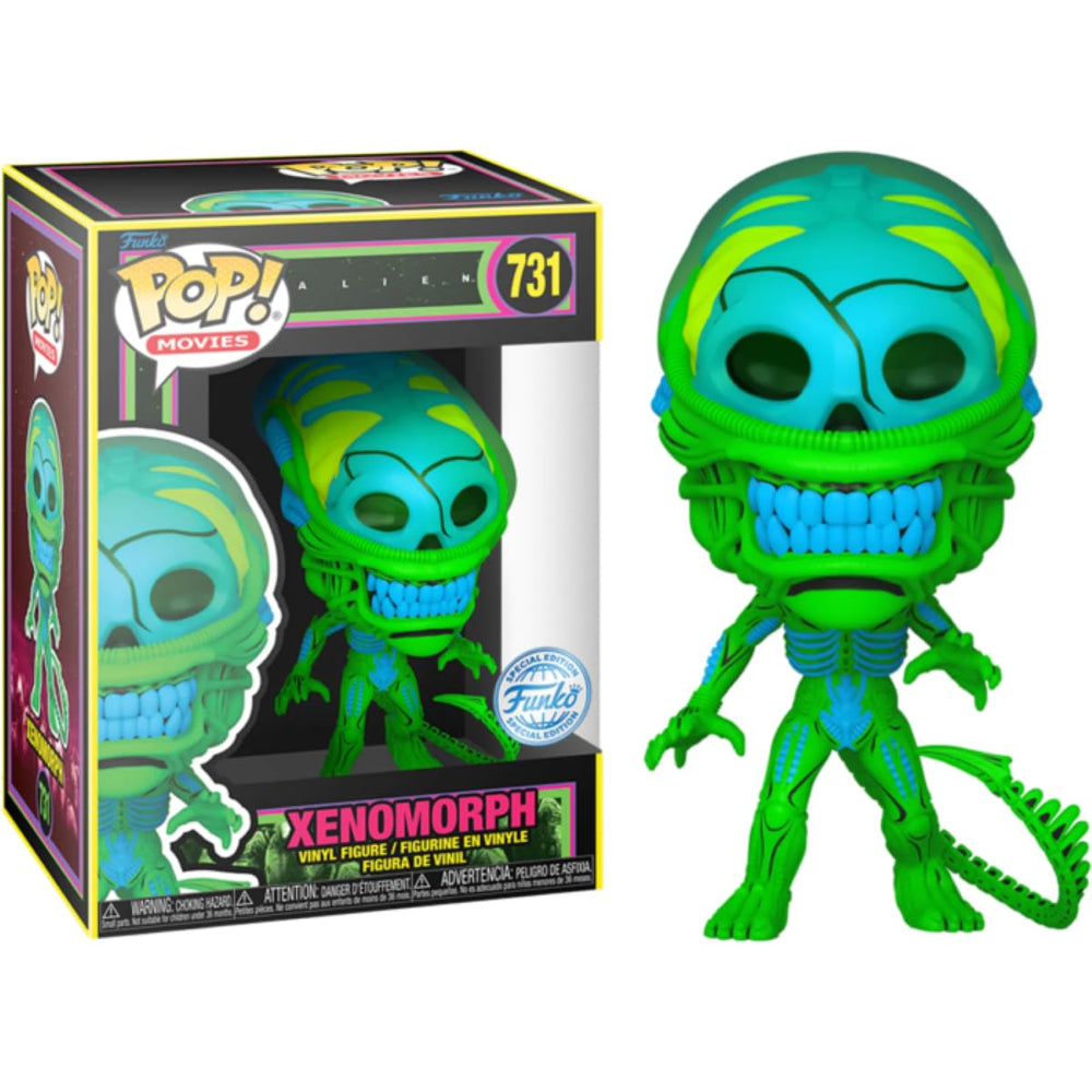 Funko Pop Alien Xenomorph (1979) Blacklight #731 Pop Exclusive Edition FUNKO