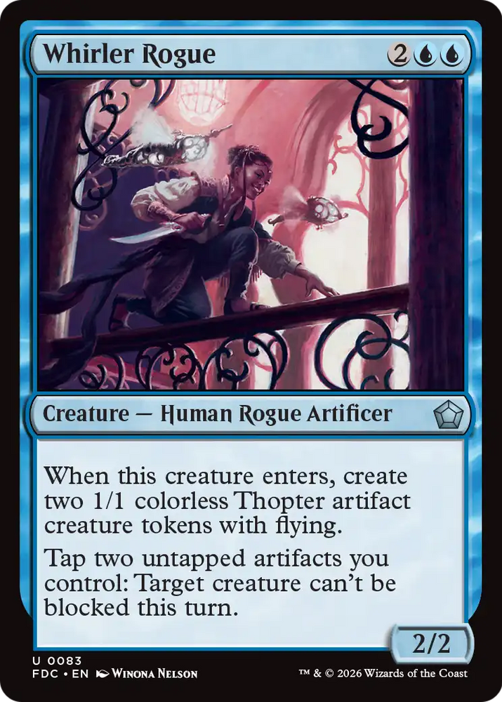 Whirler Rogue [Foundations Commander] Magic: The Gathering