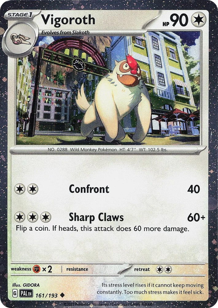 Vigoroth (161/193) (Cosmos Holo) [Scarlet & Violet: Paldea Evolved] Pokémon