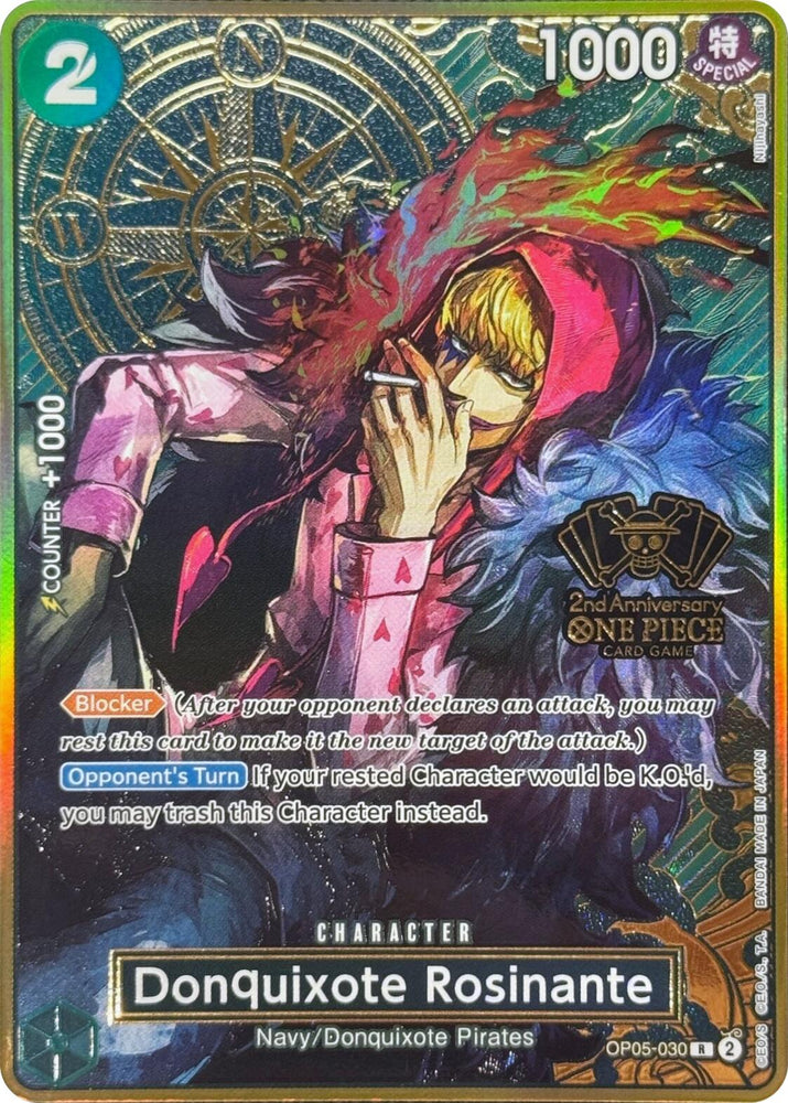 Donquixote Rosinante (Japanese Version 2nd Anniversary Set) [One Piece Promotion Cards] Bandai