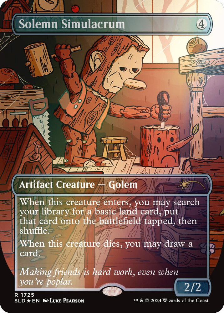 Solemn Simulacrum (1725) (Rainbow Foil) [Secret Lair Drop Series] Magic: The Gathering