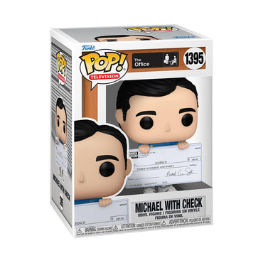 Funko Pop! TV: The Office - Michael Scott with Check - Collectable Vinyl Figure - Gift Idea - Official Merchandise - for Kids & Adults - TV Fans - Model Figure for Collectors and Display FUNKO