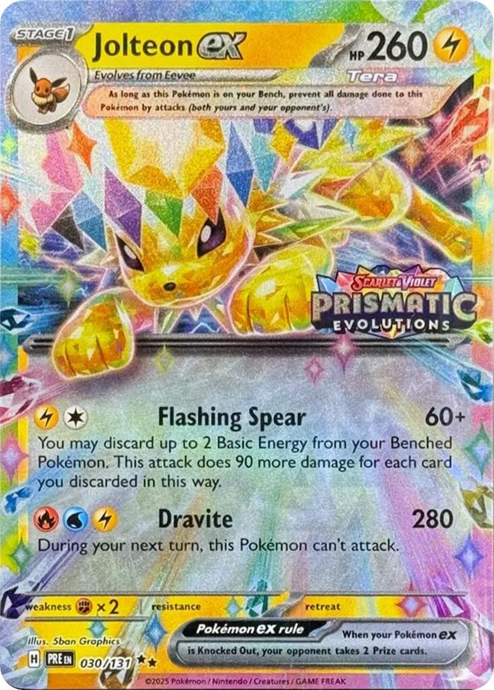 Jolteon ex (030/131) (Prismatic Evolutions Stamp) [Scarlet & Violet: Prismatic Evolutions] Pokémon
