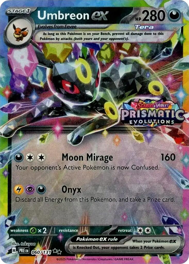 Umbreon ex (060/131) (Prismatic Evolutions Stamp) [Scarlet & Violet: Prismatic Evolutions] Pokémon