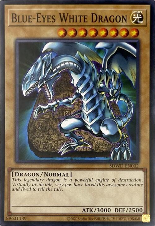 Blue-Eyes White Dragon (Unlimited Misprint) [SDWD-EN002] Common Yu-Gi-Oh!