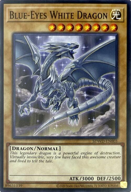 Blue-Eyes White Dragon (Unlimited Misprint) [SDWD-EN003] Common Yu-Gi-Oh!