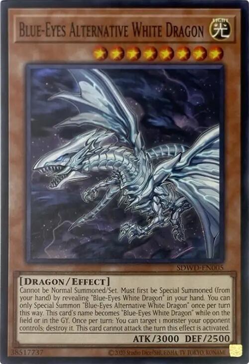 Blue-Eyes Alternative White Dragon (Unlimited Misprint) [SDWD-EN005] Common Yu-Gi-Oh!