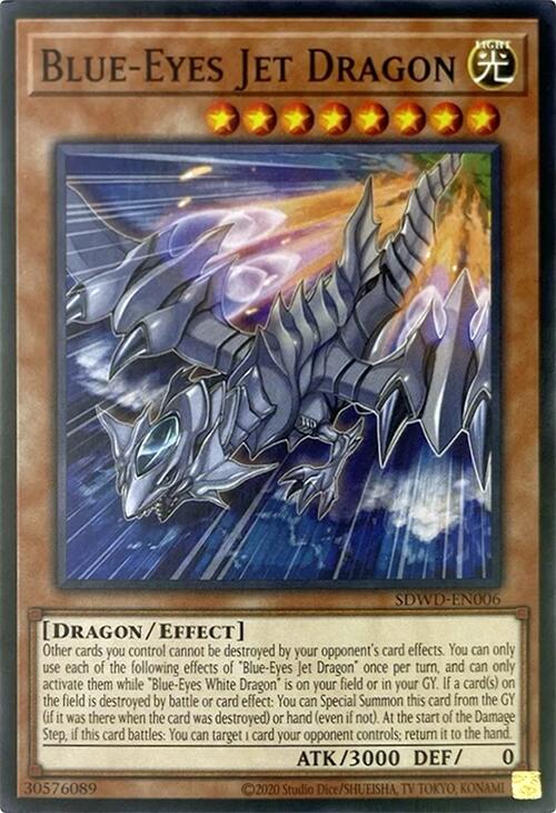 Blue-Eyes Jet Dragon (Unlimited Misprint) [SDWD-EN006] Common Yu-Gi-Oh!