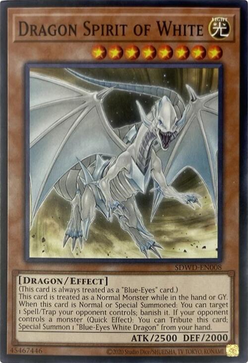Dragon Spirit of White (Unlimited Misprint) [SDWD-EN008] Common Yu-Gi-Oh!
