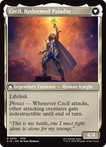 Cecil, Dark Knight // Cecil, Redeemed Paladin [FINAL FANTASY] Magic: The Gathering