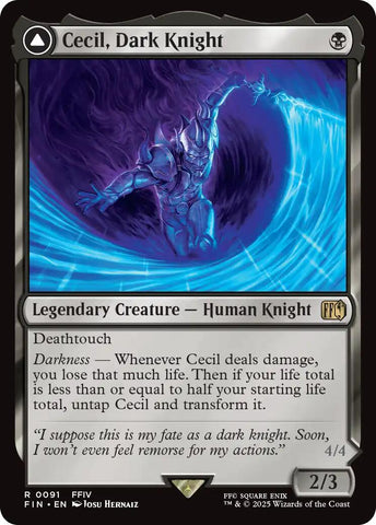 Cecil, Dark Knight // Cecil, Redeemed Paladin [FINAL FANTASY] Magic: The Gathering