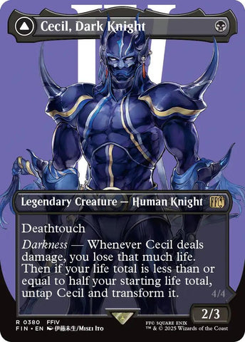 Cecil, Dark Knight // Cecil, Redeemed Paladin (Borderless) [FINAL FANTASY] Magic: The Gathering