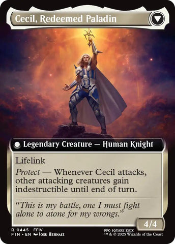 Cecil, Dark Knight // Cecil, Redeemed Paladin (Extended Art) [FINAL FANTASY] Magic: The Gathering