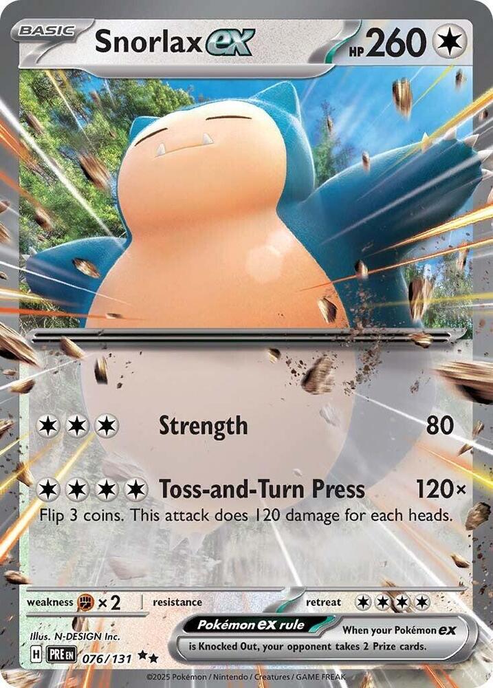 Snorlax ex (076/131) [Scarlet & Violet: Prismatic Evolutions] Pokémon