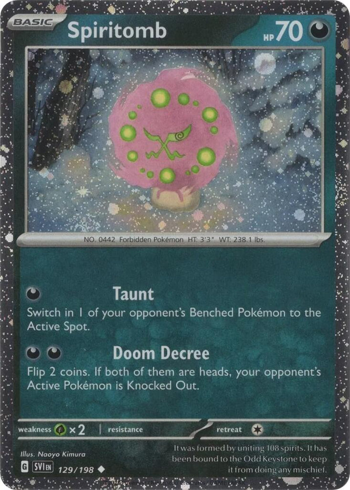 Spiritomb (129/198) (Cosmo Holo) [Scarlet & Violet: Black Star Promos] Pokémon