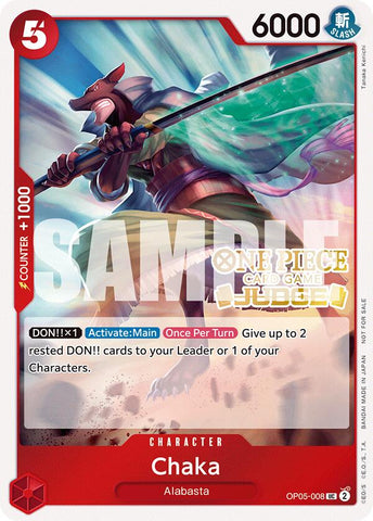 Chaka (Judge Pack Vol. 5) [One Piece Promotion Cards] Bandai