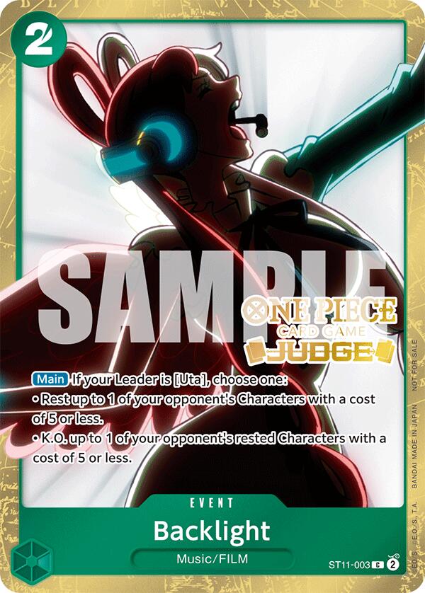 Backlight (Judge Pack Vol. 5) [One Piece Promotion Cards] Bandai