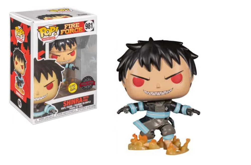 Funko Fire Force Shinra Glow in The Dark GITD Exclusive Pop! Vinyl Figure 981 Special Edition FUNKO