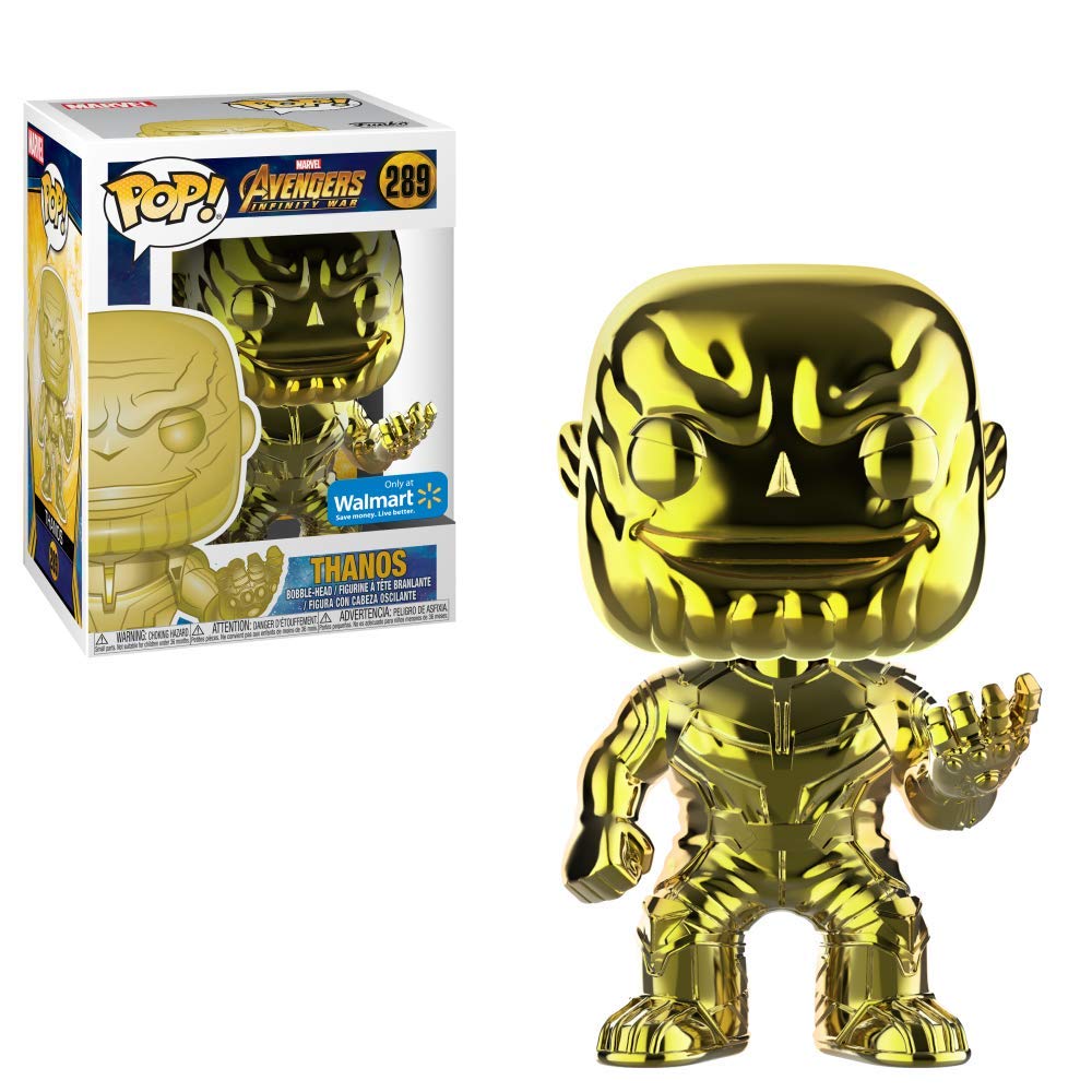 Avengers Funko POP Marvel: Infinity War - Thanos - Yellow Chrome - Walmart Exclusive FUNKO
