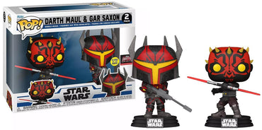 Funko POP Darth Maul & GAR Saxon Glow Dark 2 Pack FUNKO