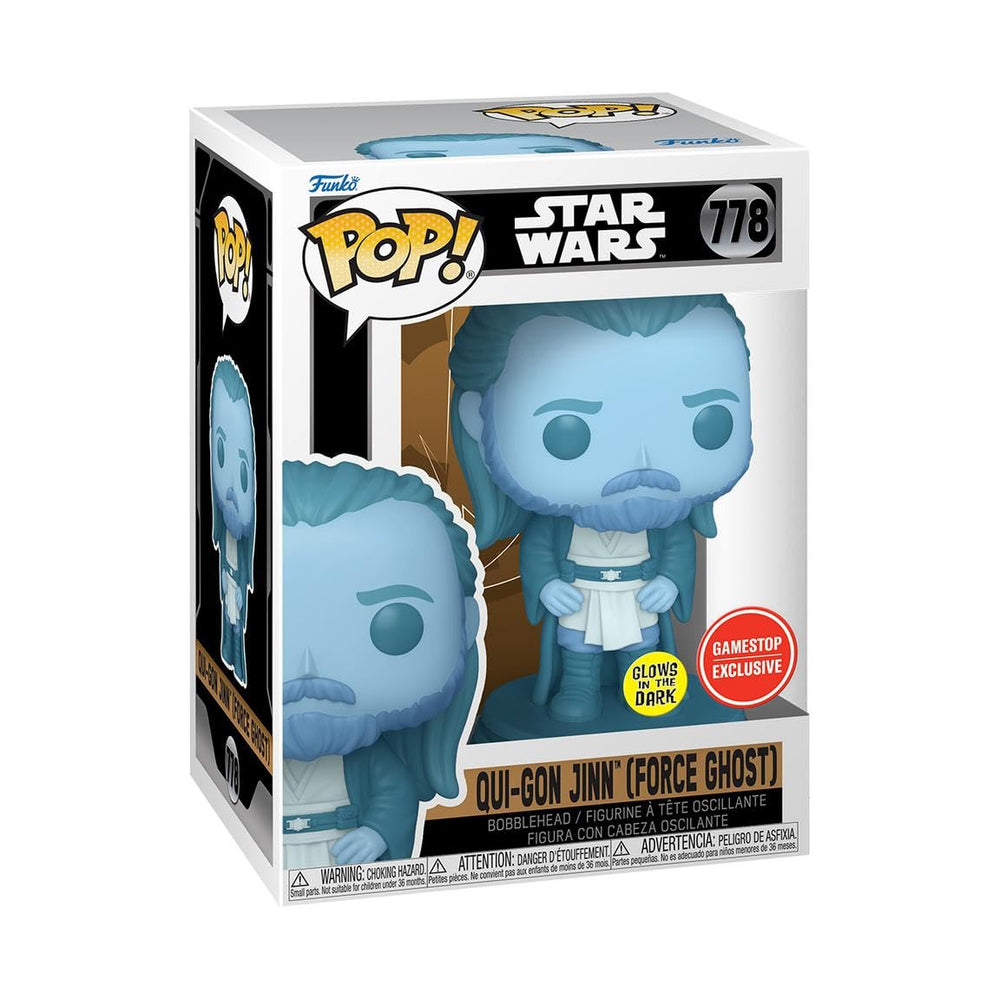Funko Star Wars Qui-Gon Jinn Force Ghost Exclusive Pop Vinyl Figure 778 FUNKO